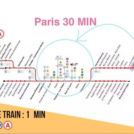 Disney, Sunny Comfortable 2 Bedrooms Family Apartment, 8 Pers, Wifi, Netflix Chessy  Exteriér fotografie
